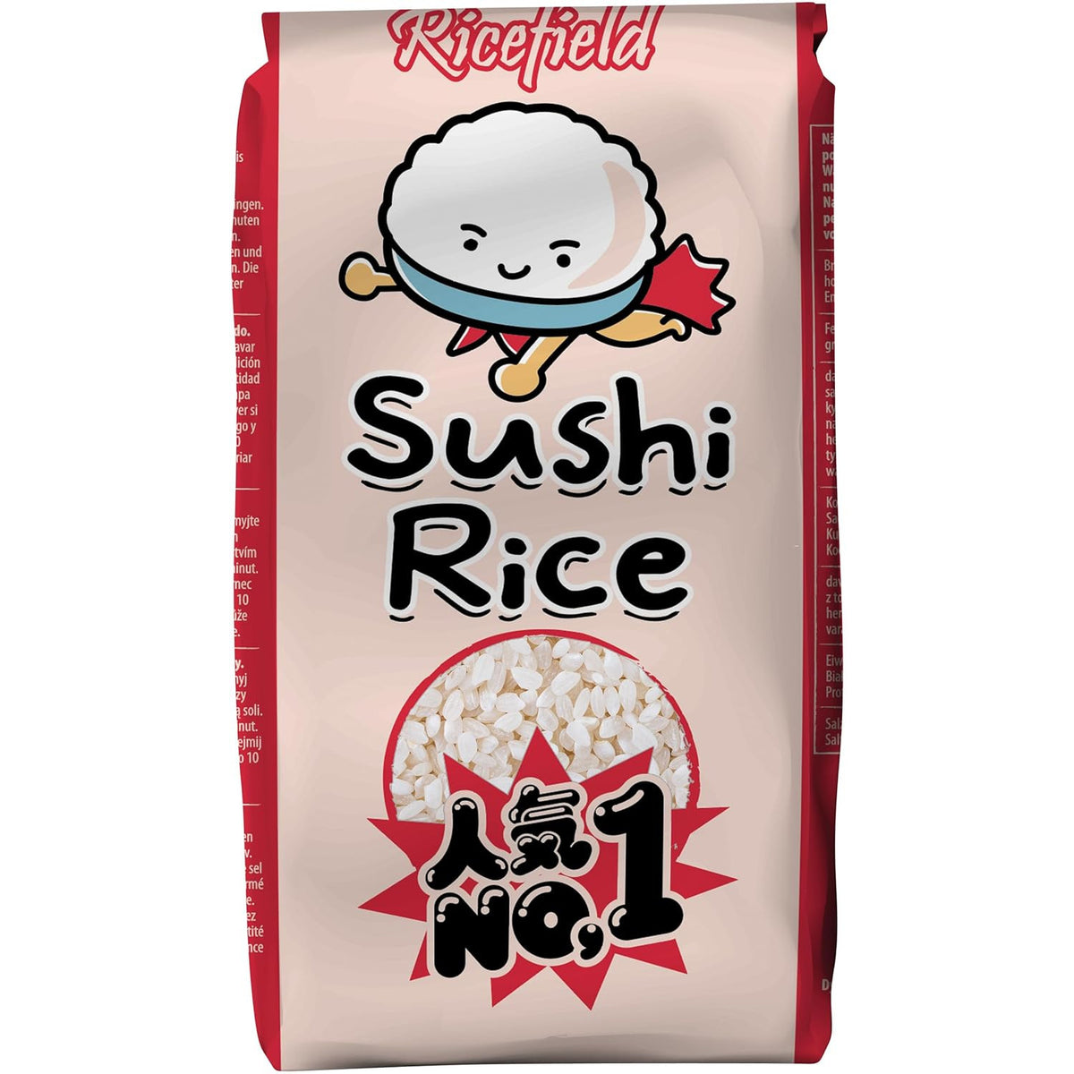 RICEFIELD Sushi Reis, Rundkorn Japonica 1kg