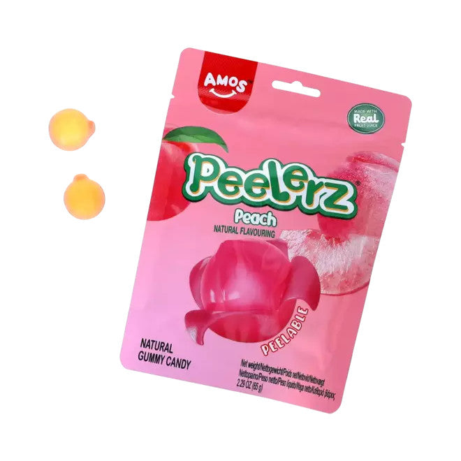 AMOS Peelerz Gummibärchen Pfirsich 65g
