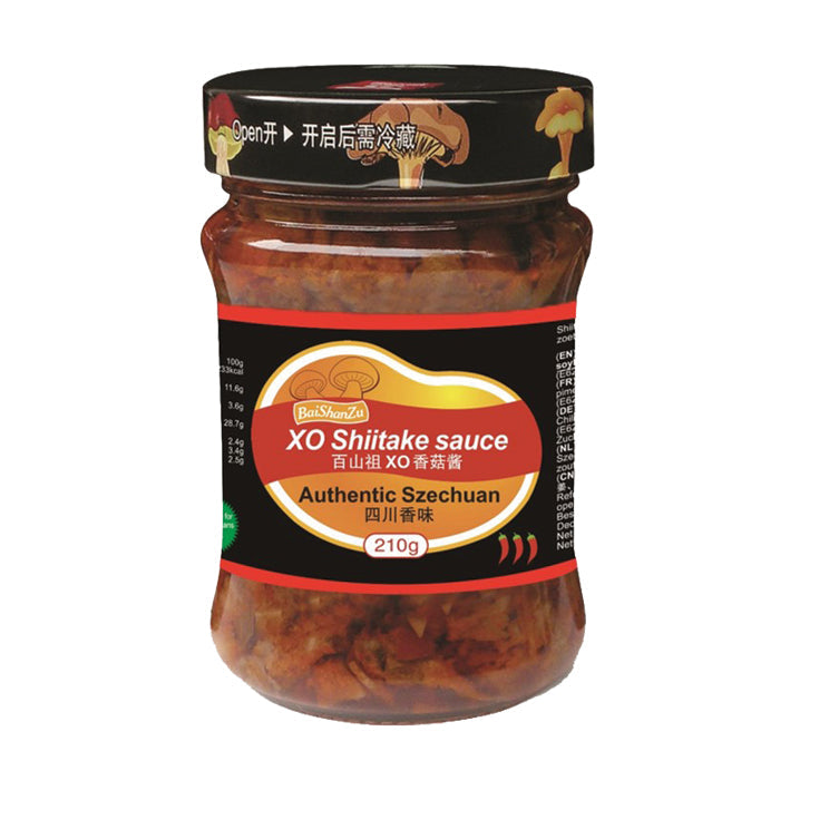 BAISHANZU Shitake Soße (Authentisch Szechuan) 210g