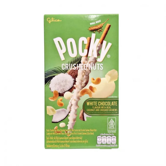 GLICO Pocky Crushed Nut White Chocolate Biscuit Stick, 25g