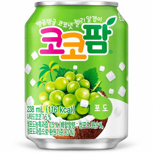 HAITAI Traubengetränk & Nata de Coco Coco Palm 238ml