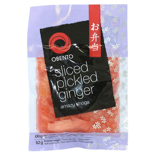 OBENTO Geschnittener eigelegter Ingwer Pink 100g