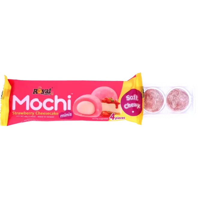 Royal Family Mochi Mini Erdbeer Käsekuchen Snackpackung 40g