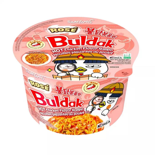 SamYang Scharfe Nudelsuppe mit Hühnchen-Rosengeschmack Becher 105g