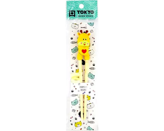 Tokyo Design Studio Essstäbchen für Kinder, Giraffe, 18 cm
