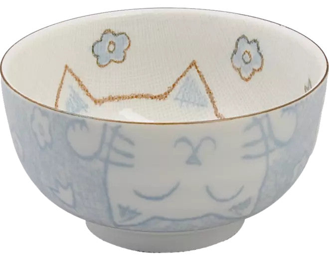 Tokyo Design Studio Schüssel Lucky Cat Tayo Blau 300ml