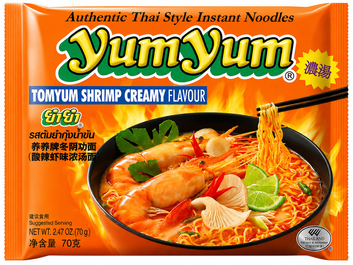 Yum Yum Instantnudeln Tom Yum Garnelen cremig, 70g